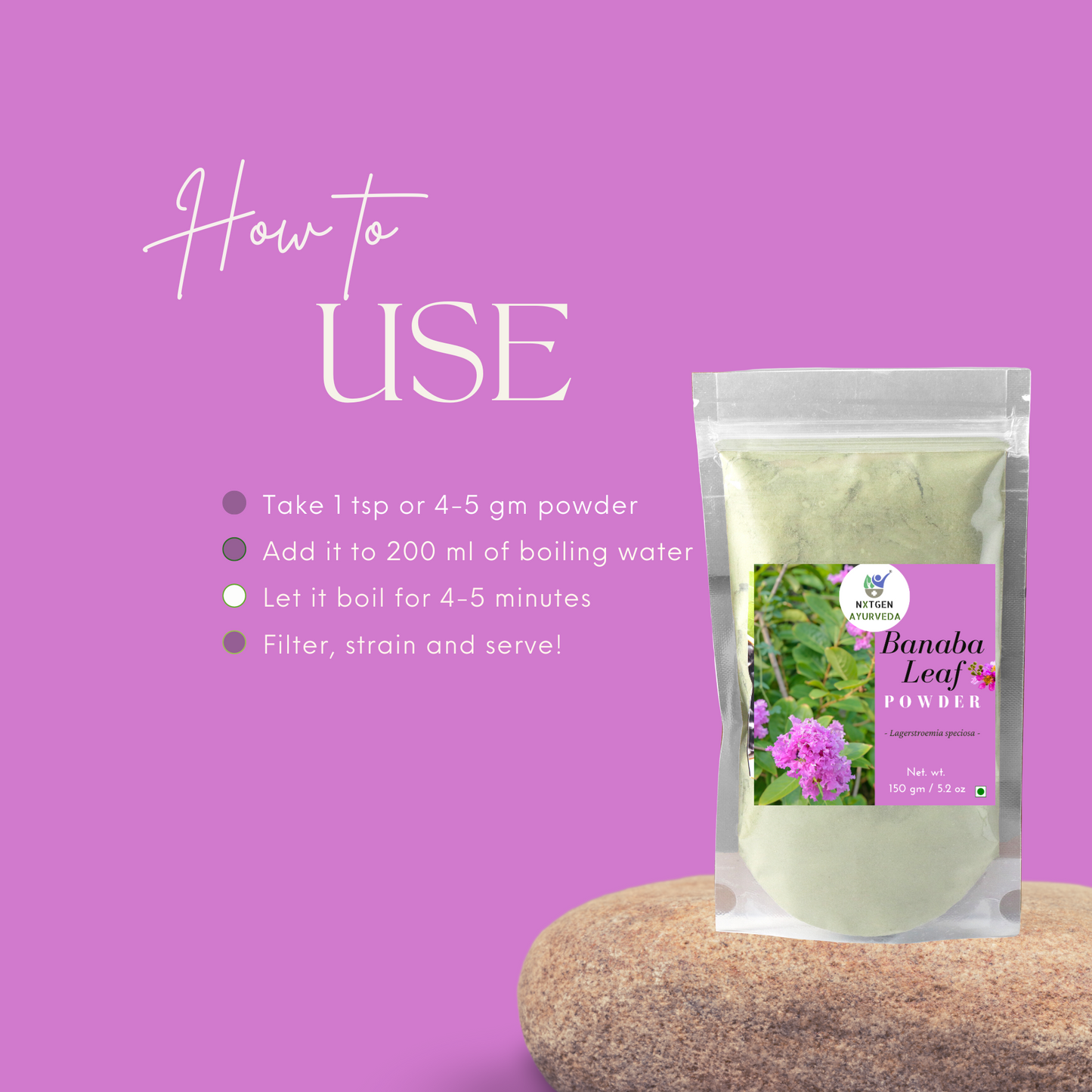 How to use banaba leaf powder