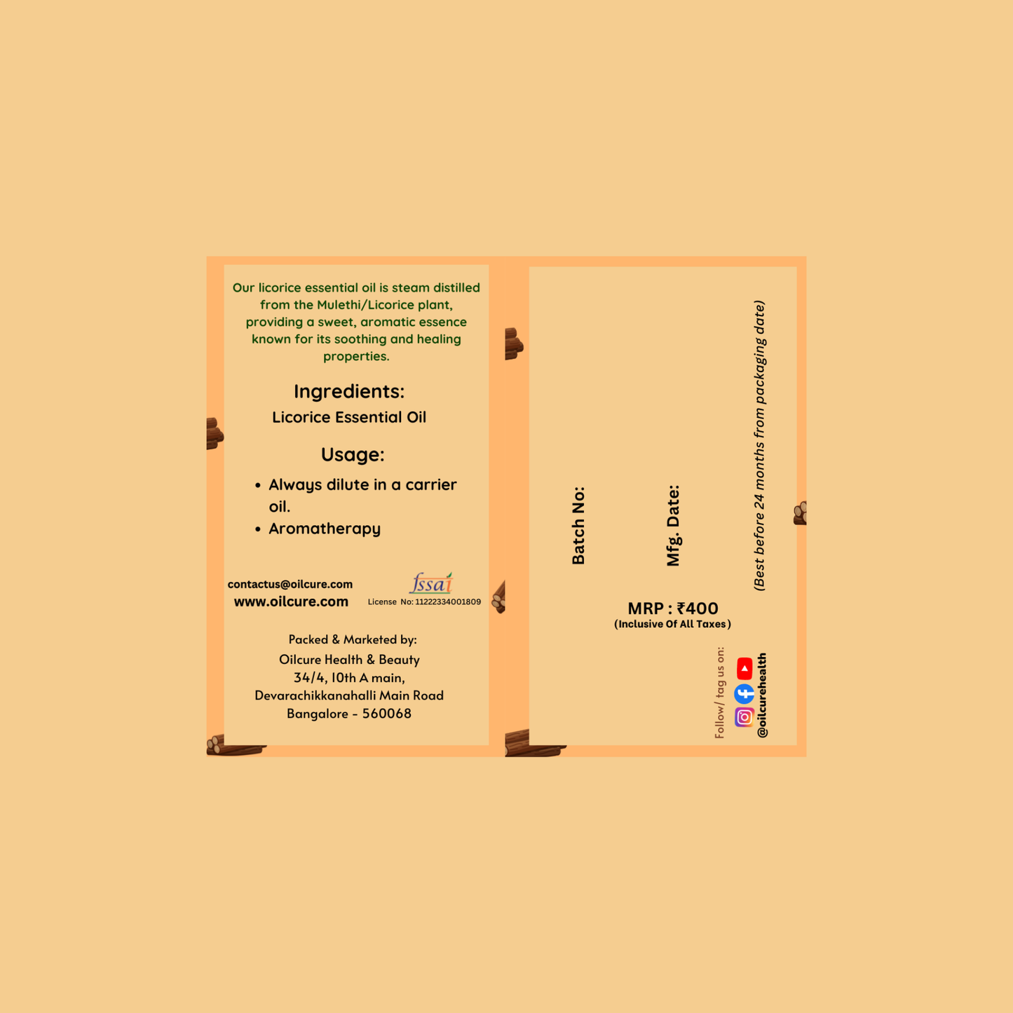 Licorice Oil - 30 ml