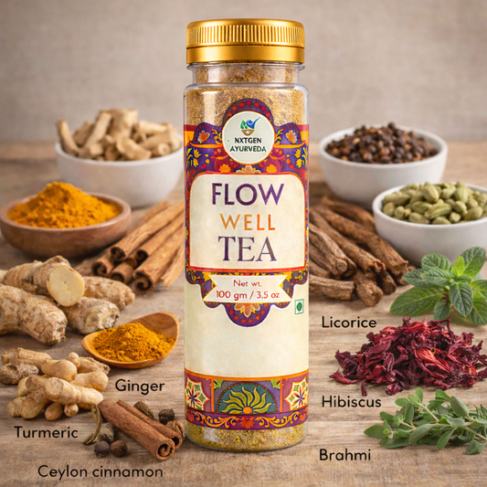 Ingredients flow well tea