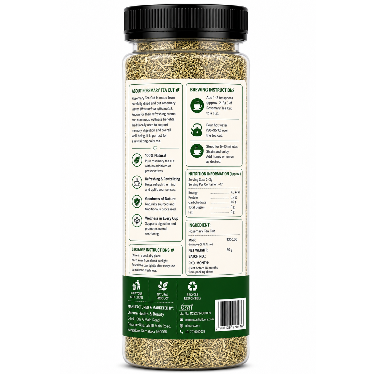Rosemary Tea Cut - 50g