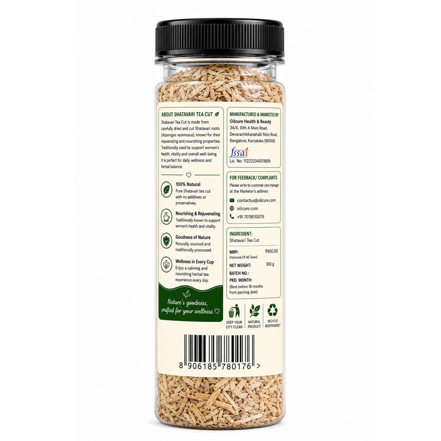 Shatavari Tea Cut - 100g