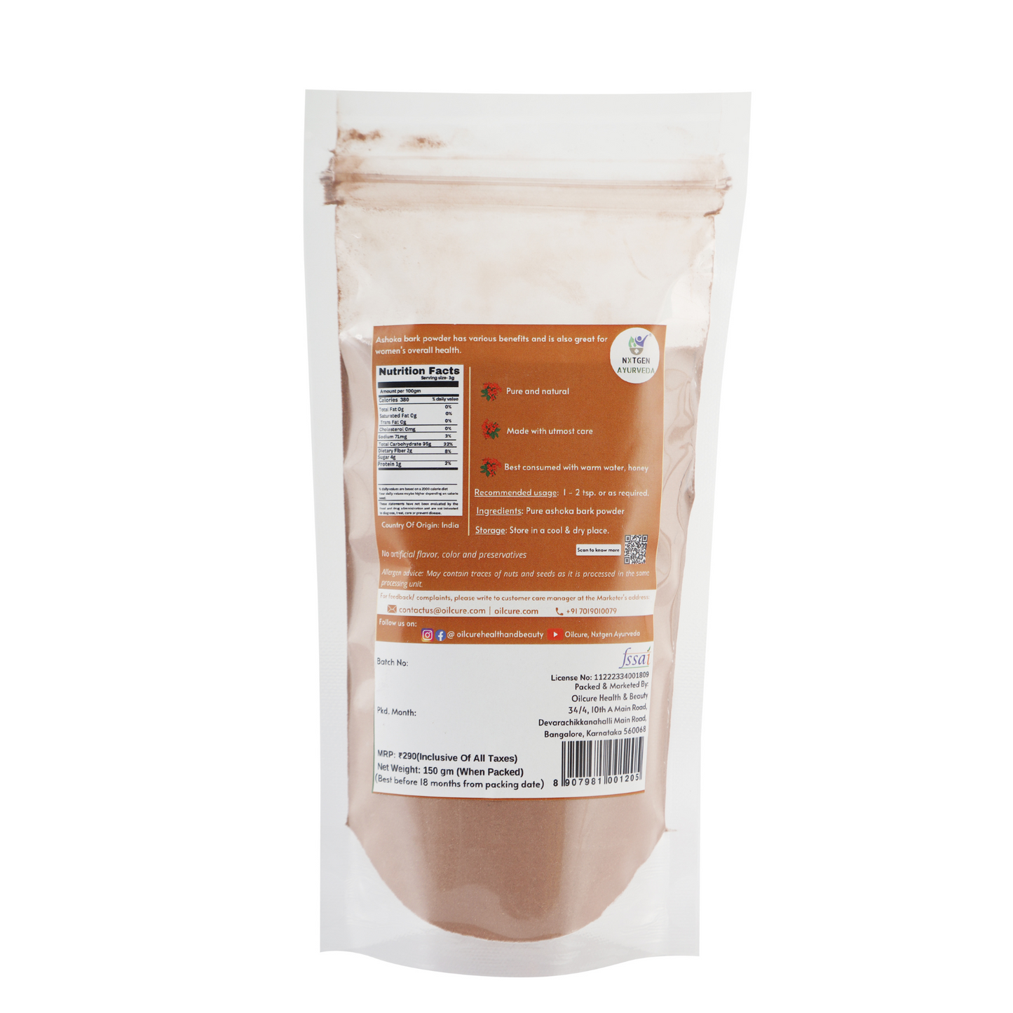 Ashoka Bark Powder - 150gm