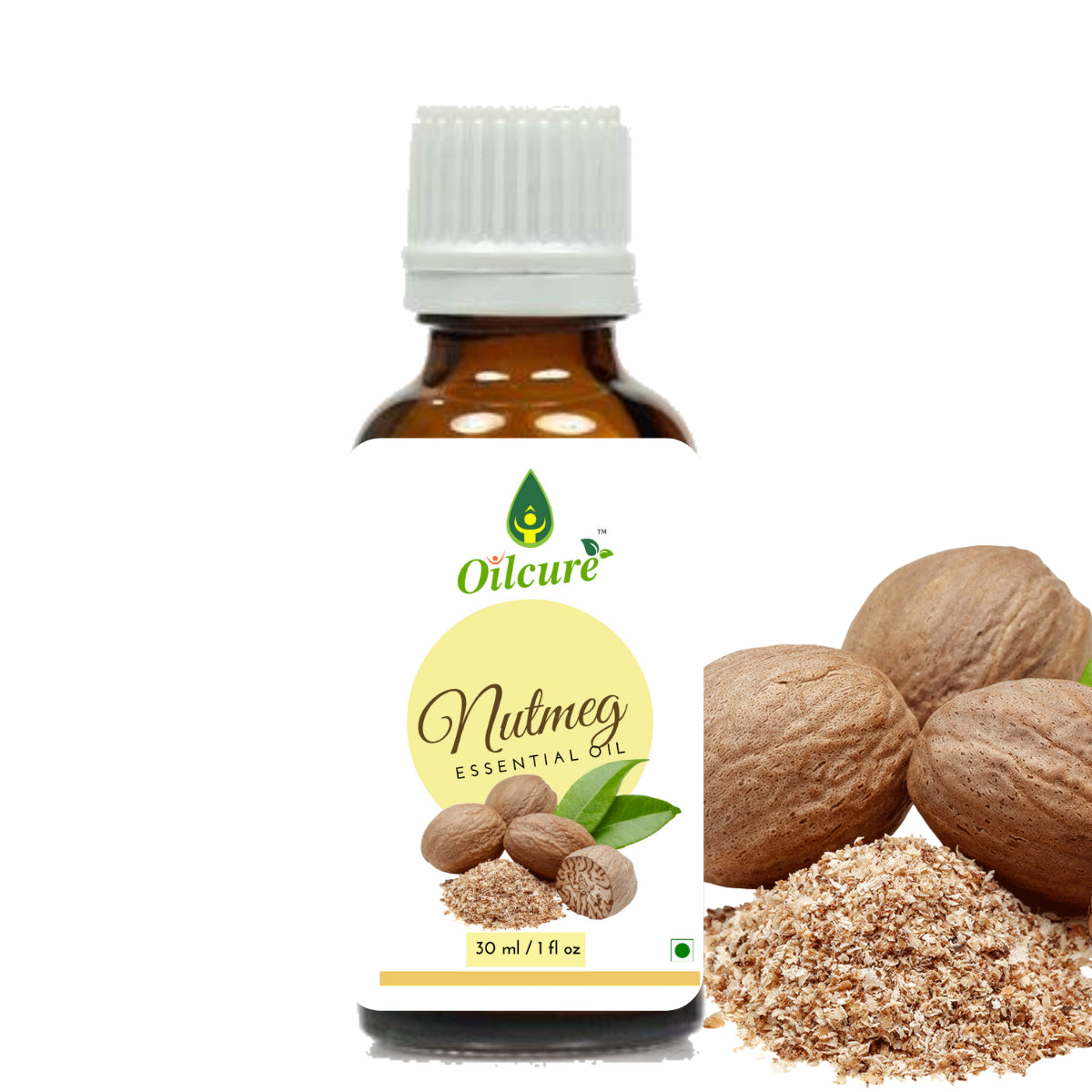 Nutmeg oil has a warm, spicy, and sweet aroma with hints of woody and slightly balsamic notes. It is often used in perfumery to add depth and complexity to fragrances.