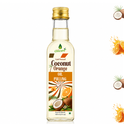 Cold Pressed Coconut Orange Oil Pulling Oil by Oilcure