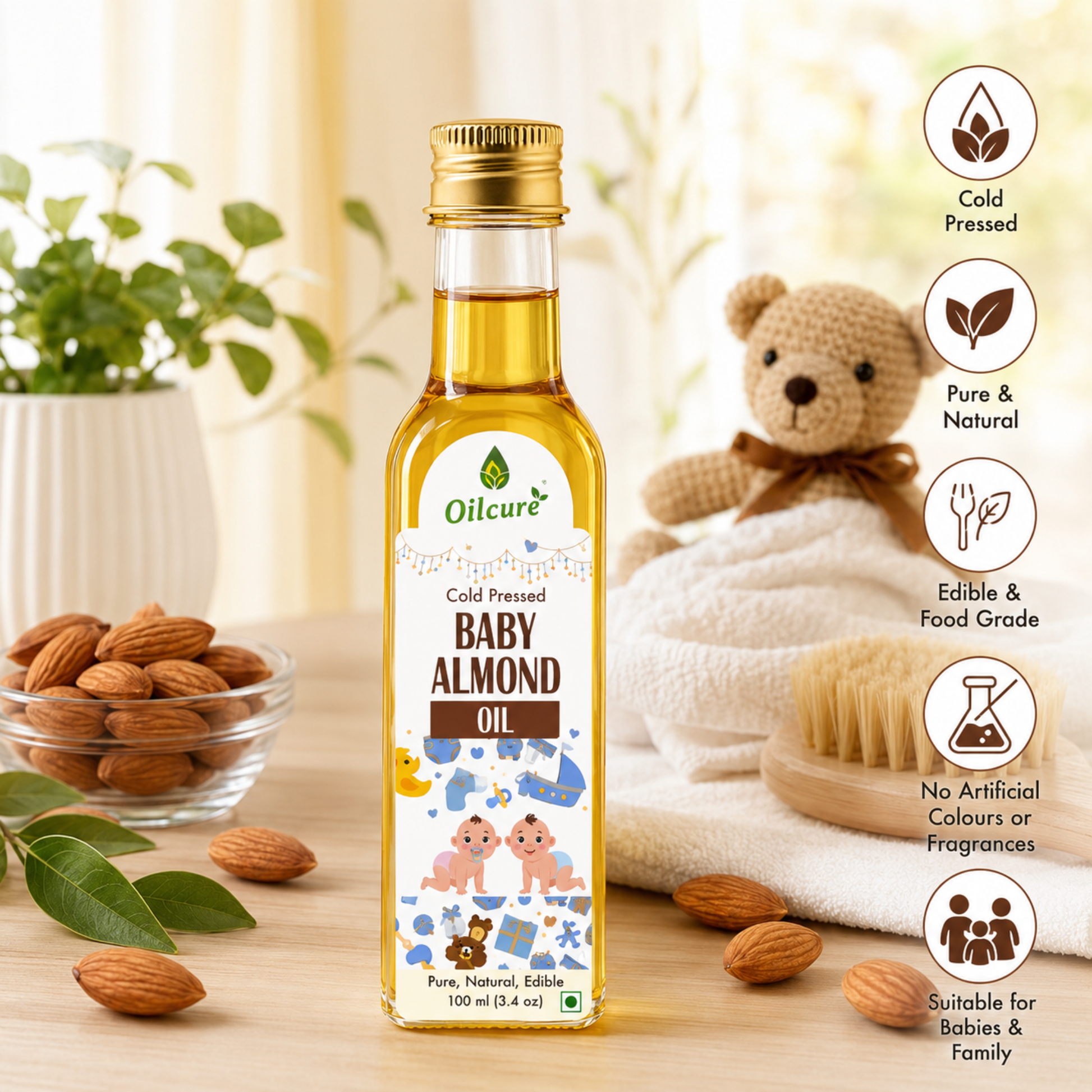 Massage baby oil