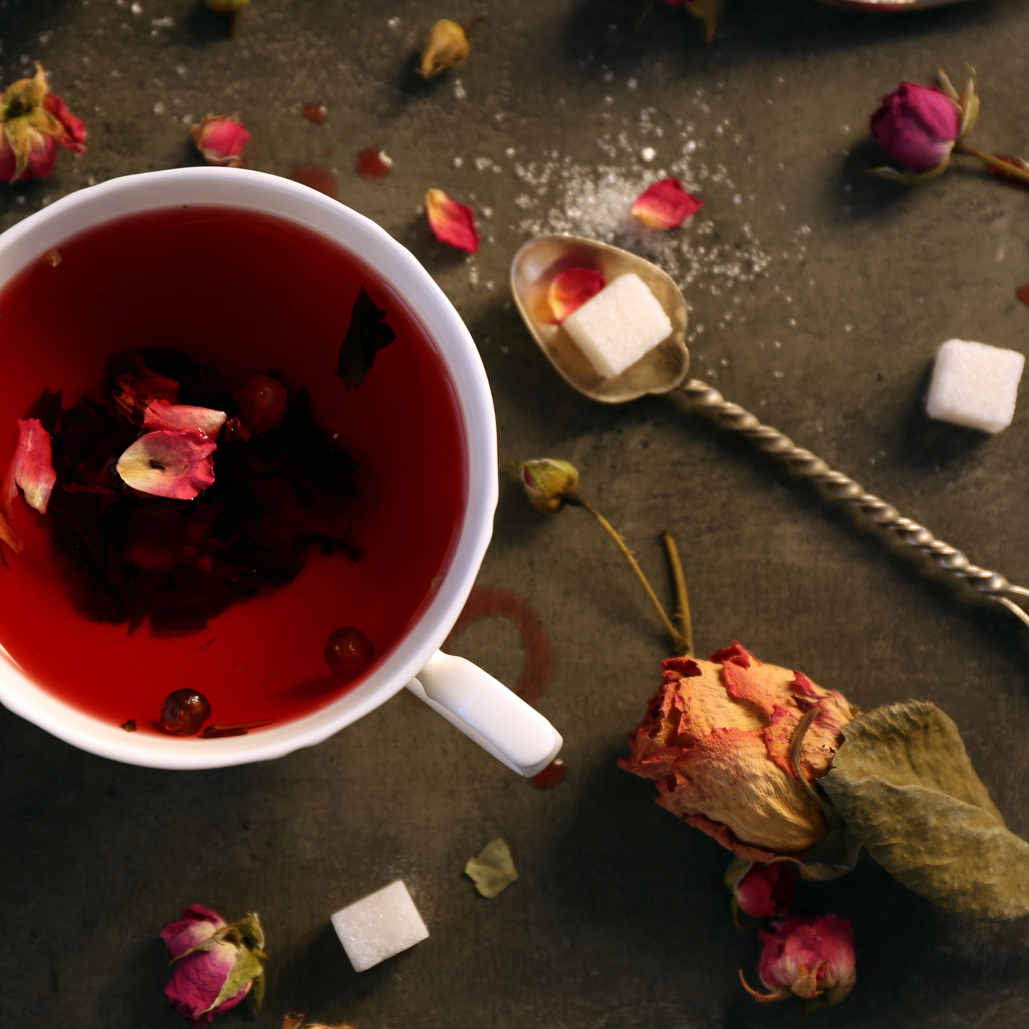 Rose powder for food