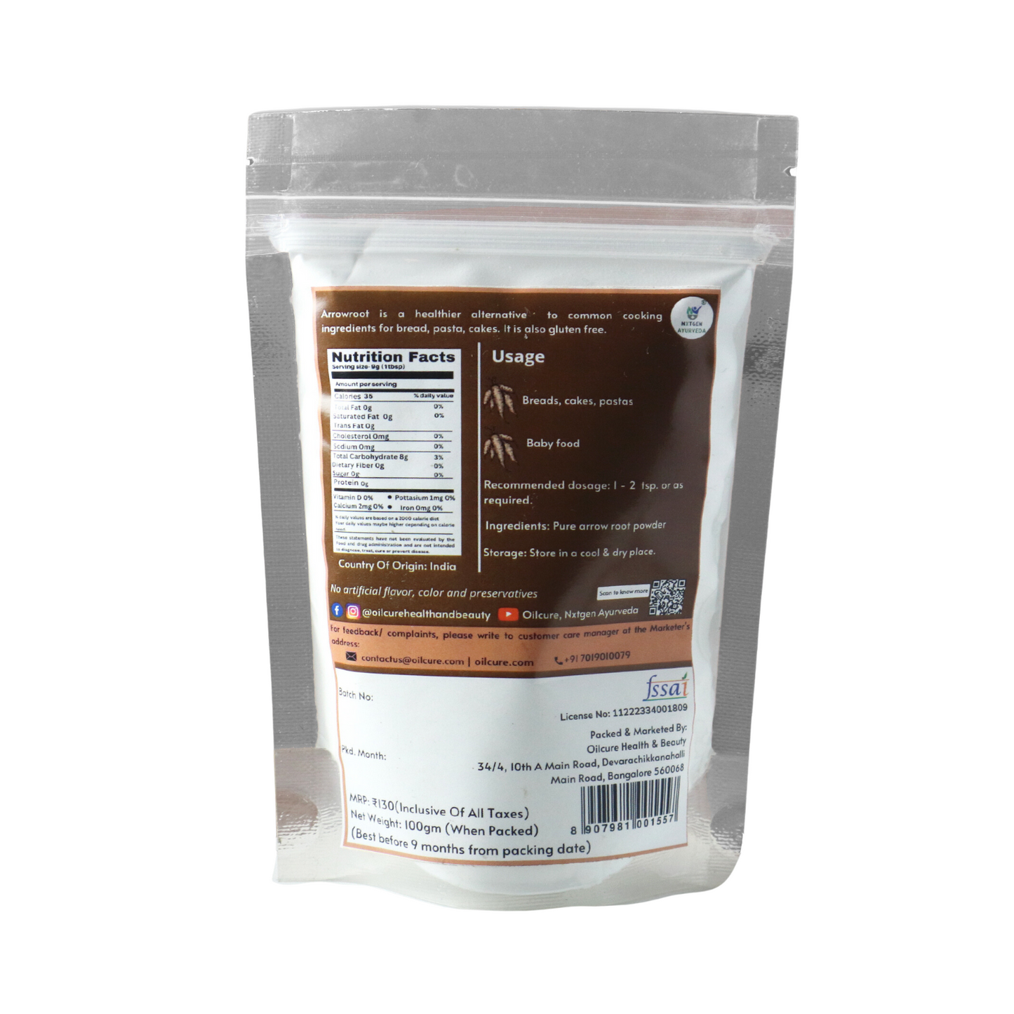 Arrowroot Powder