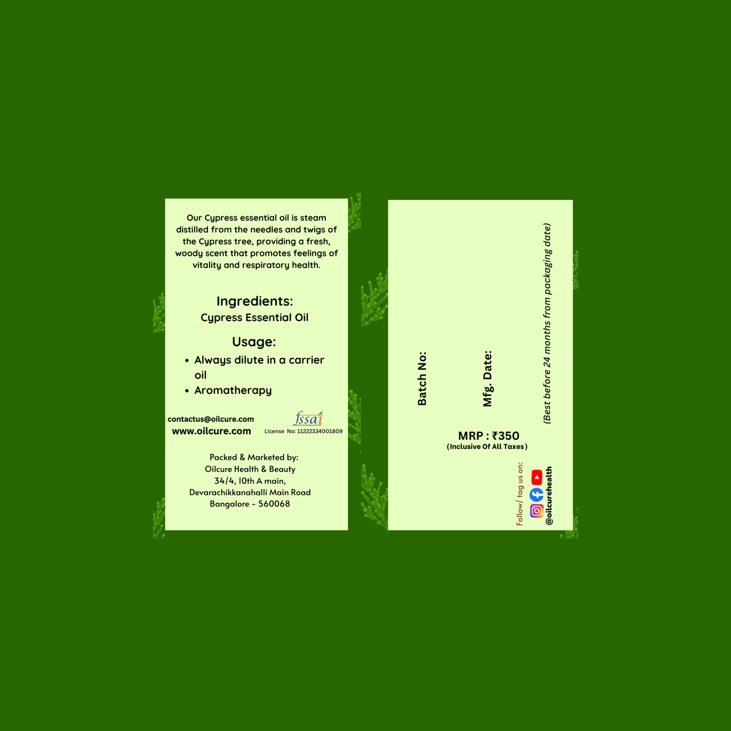 Cypress oil pure