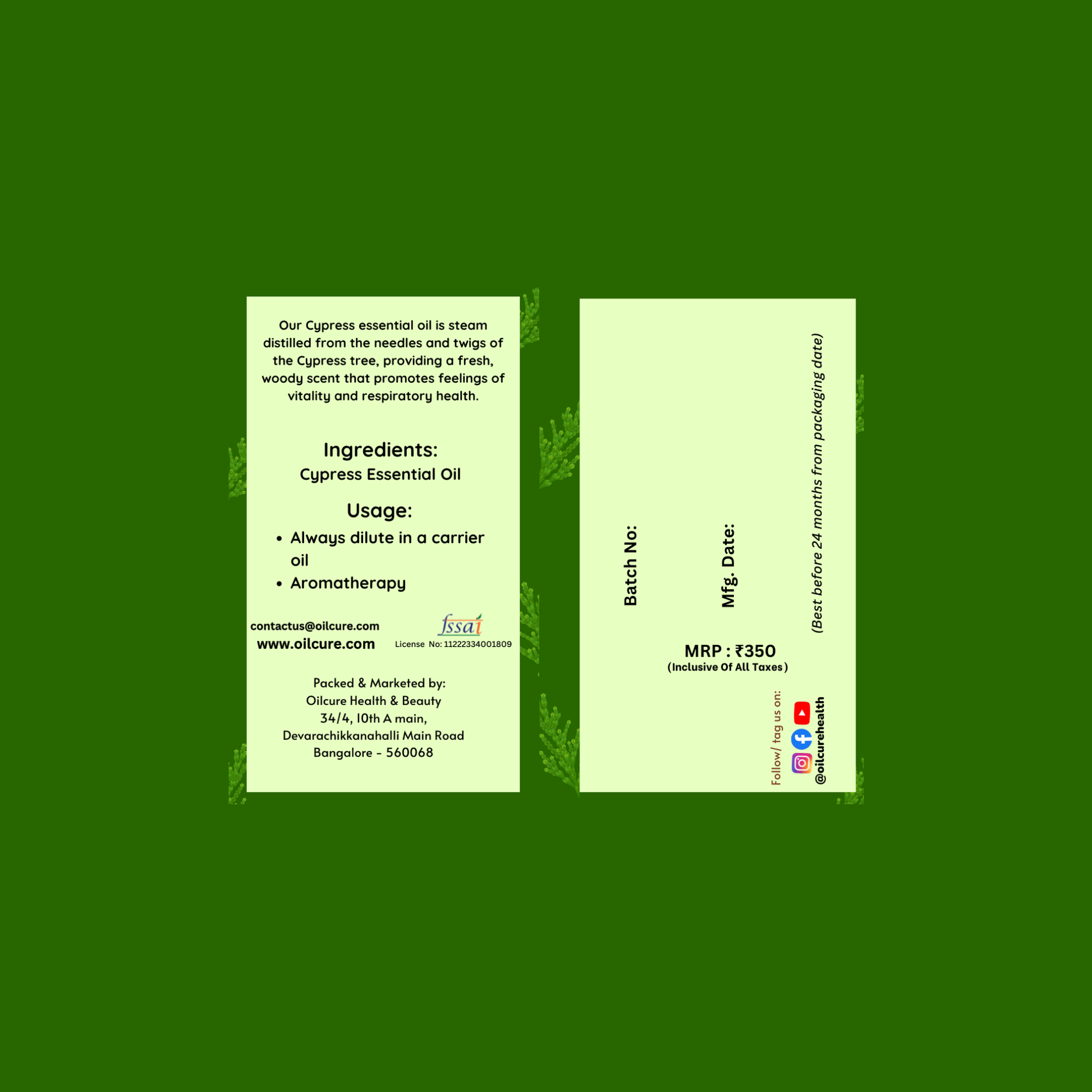 Cypress oil pure