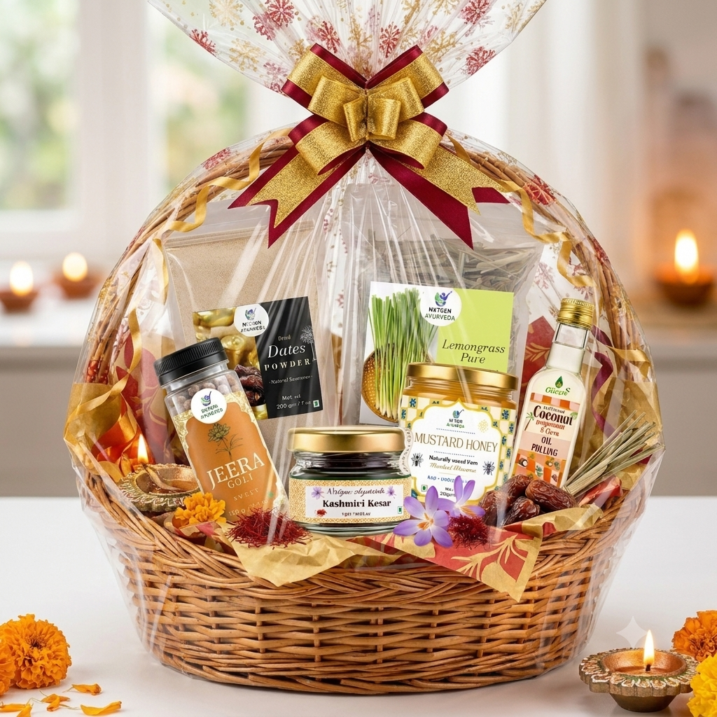 The Daily Rituals Wellness Basket | Curated Health & Gourmet Gift Hamper