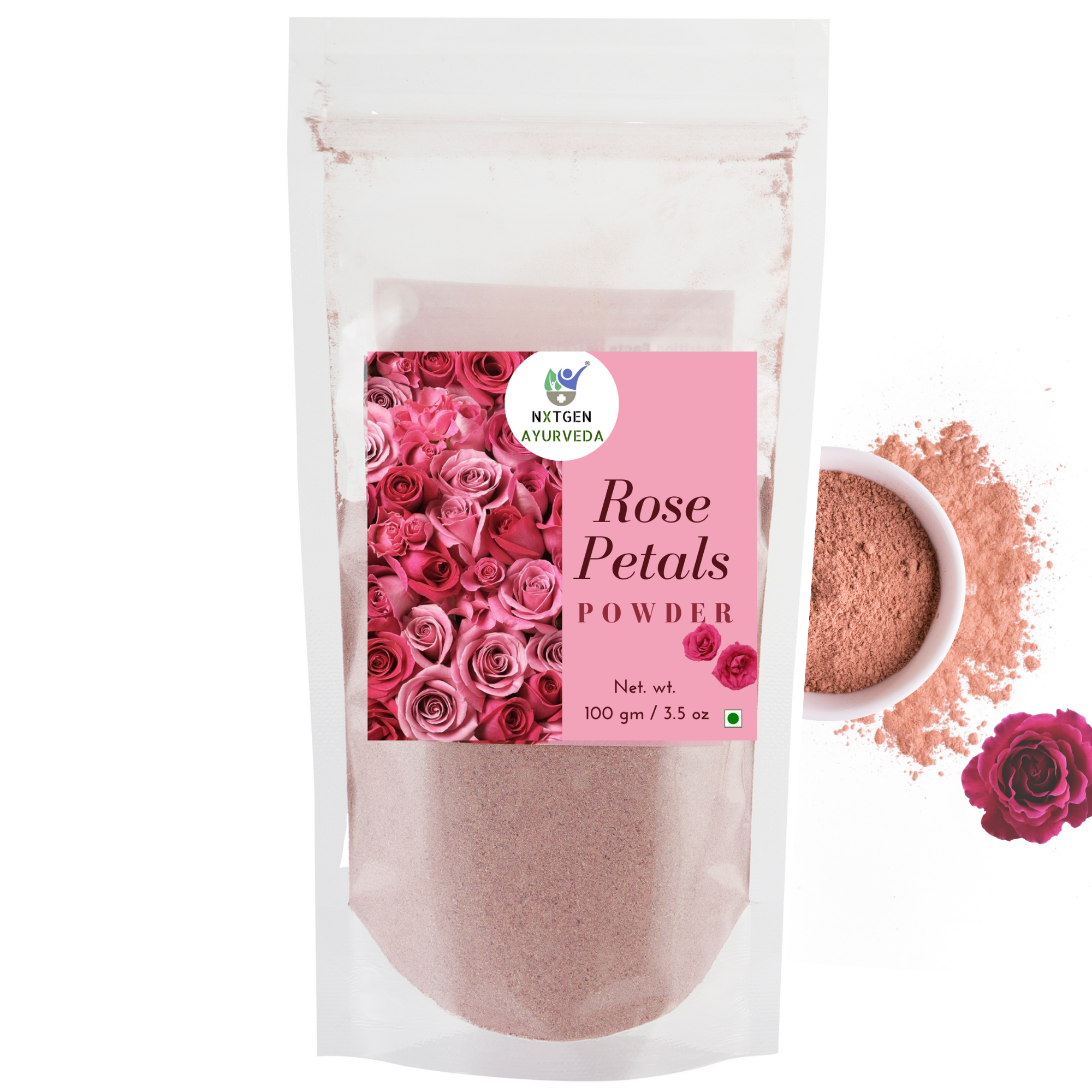 Rose Petal Powder | Gulab Powder | Rose Powder Edible – Oilcure ...
