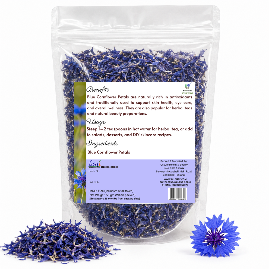 Blue Cornflower Petals - 50gm
