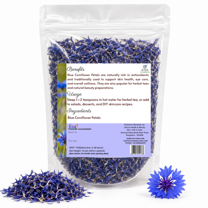 Blue Cornflower Petals - 50gm