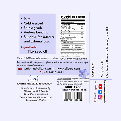 Flax Seed Oil