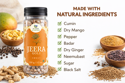 Natural ingredients jeera goli