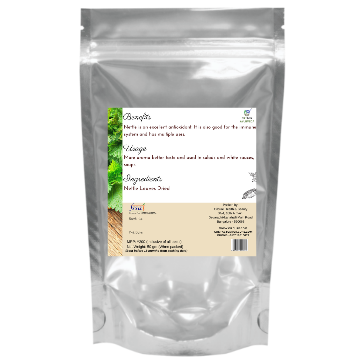 Nettle leaf is commonly used as a natural remedy for allergies and hay fever